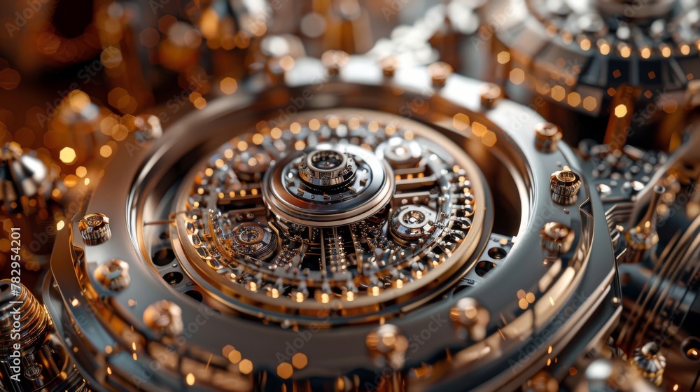 Poster Three-dimensional rendering of a quantum computer