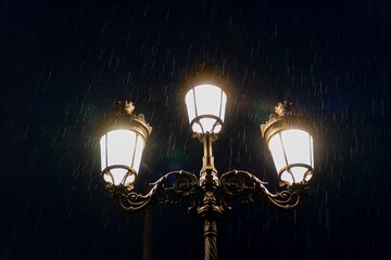 O'Connell Bridge Street lamp Dublin Ireland