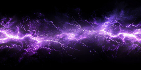 Electric Purple Lightning Energy Abstract Background - obrazy, fototapety, plakaty