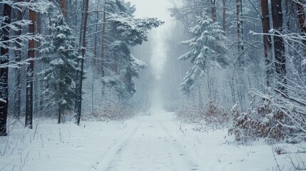 A serene winter scene, perfect for seasonal designs