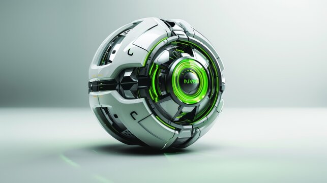 A 3D rendering of a digital button in Kyiv, Ukraine, isolated on a white background.