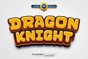 Dragon Knight Editable Text Effect Style 120424