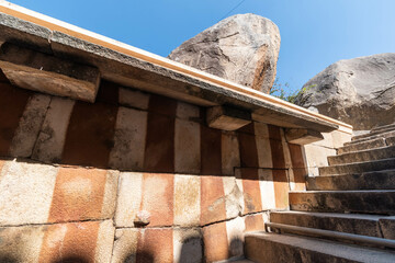 Ancient Stone Architecture of a temple at Shravanabelagola