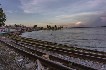 Fototapeta na wymiar Port of Matanzas at sunset