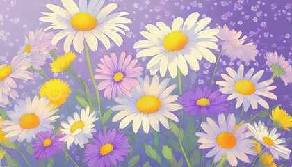 Obraz premium the ethereal beauty of flowers in bloom, masterfully rendered in soft pastels
