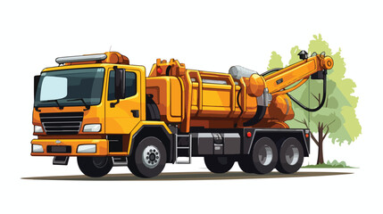 Drawing 2d flat cartoon vactor illustration isolate