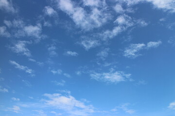 white clouds with blue sky