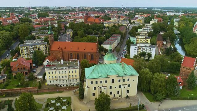 Church Slupsk Kosciol Swietego Jacka Aerial View Poland