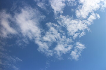 white cloud with blue sky background