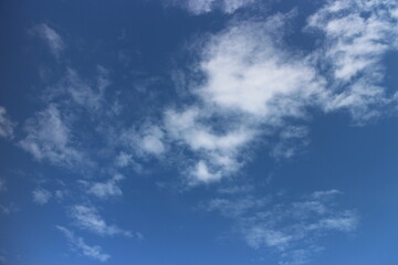 white cloud with blue sky background