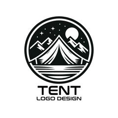 Tent Vector Logo Design