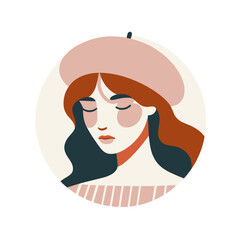 Fashion Forward Woman with a Beret
