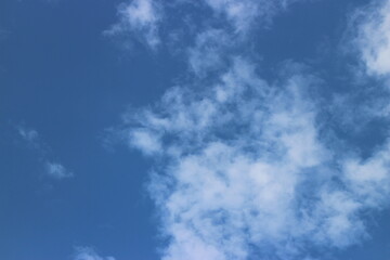 white cloud with blue sky background