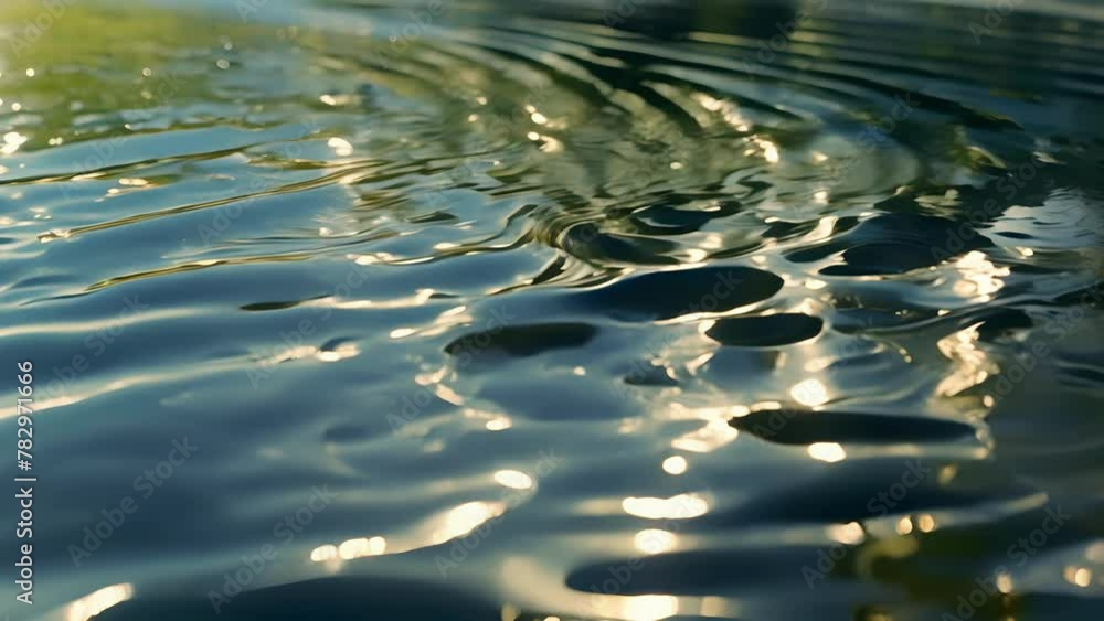 Poster the stadium appears to be floating on a bed of water with reflections and rippling patterns creating