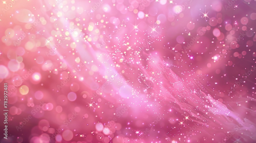 Poster A close-up view of a blurry background with stars. Ideal for use as a background for digital designs