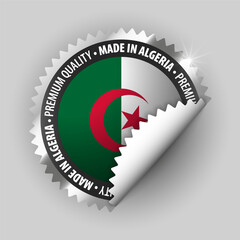 Made in Algeria graphic and label.