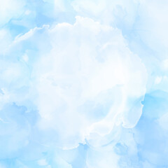 abstract hand painted pastel blue watercolour background
