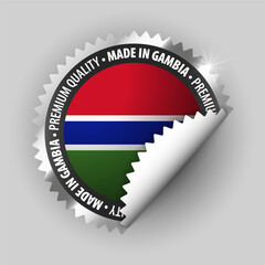 Made in Gambia graphic and label.