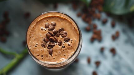 Sumptuous and silky, a vegan smoothie that captivates with its dairy-free charm