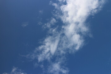 Summer blue sky cloud gradient light white background. Beauty clear cloudy in sunshine calm bright winter air background.