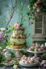Fairytale flower cake
