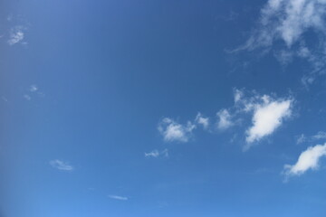 Summer blue sky cloud gradient light white background. Beauty clear cloudy in sunshine calm bright winter air background.