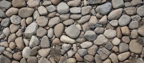 Zelfklevend Fotobehang Pile of coastal rocks © vxnaghiyev