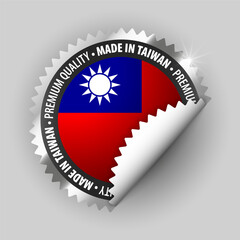 Made in Taiwan graphic and label.