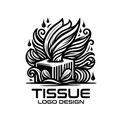 Fototapeta premium Tissue Vector Logo Design