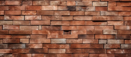 Brick wall with small hole