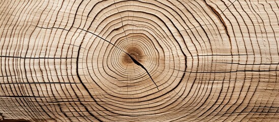 Naklejka premium Wood Slice Close-Up