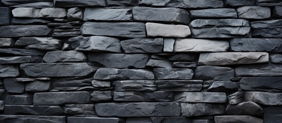 Stone wall close up with fire hydrant