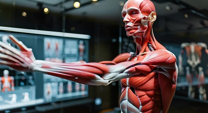 Anatomic illustration of the muscular system