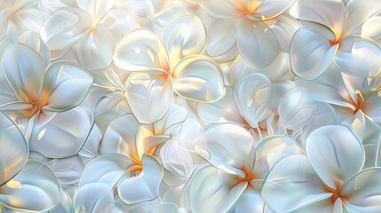 background of white flowers