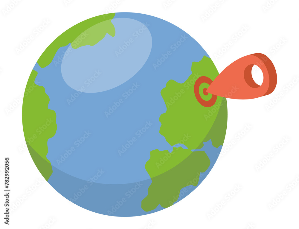 Poster gps navigation map icon isometric. automotive navigation system symbol, automobile controls element.