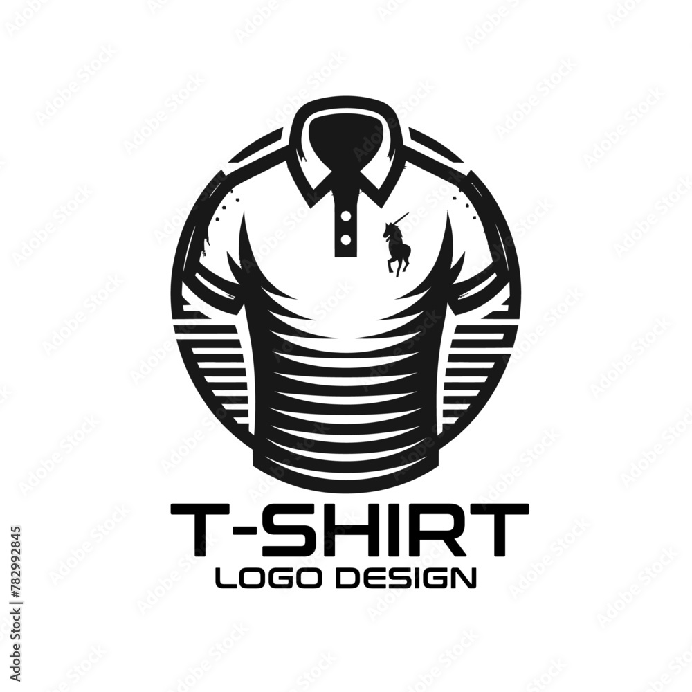 Wall mural t-shirt vector logo design