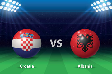 Croatia vs Albania. Europe soccer tournament 2024 - 782995239