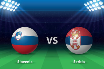 Slovenia vs Serbia. Europe soccer tournament 2024 - 782995251