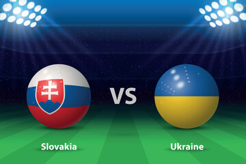 Slovakia vs Ukraine. Europe soccer tournament 2024 - 782995262
