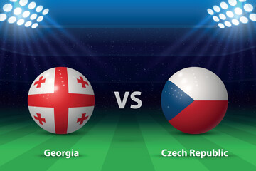 Georgia vs Czech Republic. Europe soccer tournament 2024 - 782995281