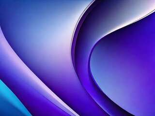 Obraz premium Colorful blue-purple waves, modern curved background. Generative AI