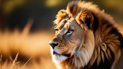 Lion in Its Natural Habitat: King of the Wild