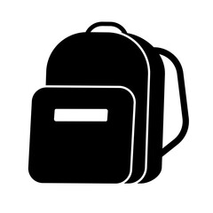Backpack silhouette icon. Rucksack icon. Vector.