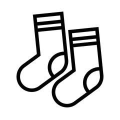 Simple pair of socks icon. Vector.