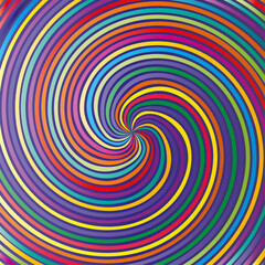 multicolored swirl design, multicolored vortex