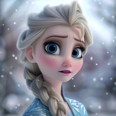 princess elsa cartoon character