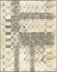 Abstract carpet art painting. Artistic illustration with abstract shapes. digital painting