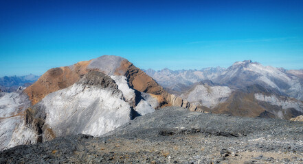 Le Taillon et le Vignemale depuis la Tour du Marbor&eacute; _ Cirque de Gavarnie - Hautes Pyr&eacute;n&eacute;es