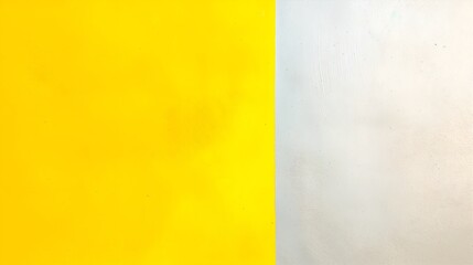 Fototapeta premium Yellow and grey blank frame overlay backdrop for promo presentation, clean textured background wallpaper with concrete surface