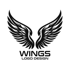 Obraz premium Wings Vector Logo Design
